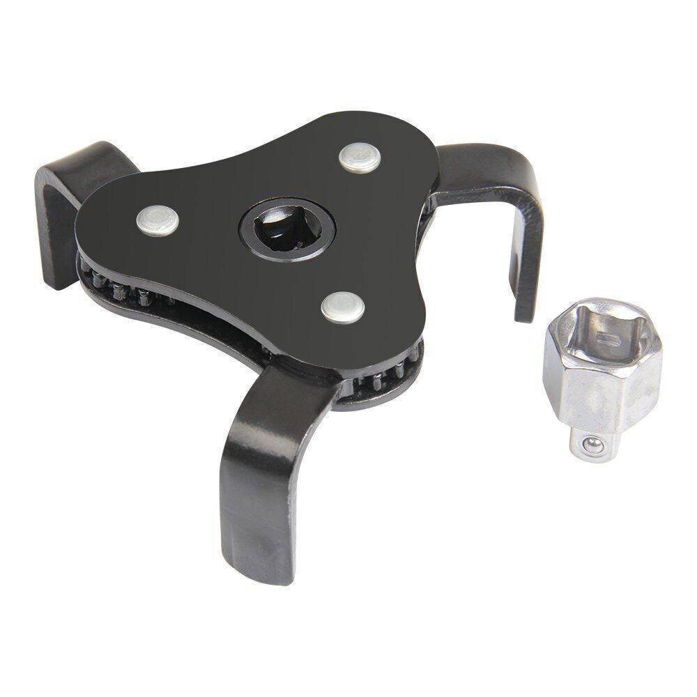 Universal 2 Way 3 Jaw Oil Filter Wrench Removal Tool Fully Adjustable Heavy Duty