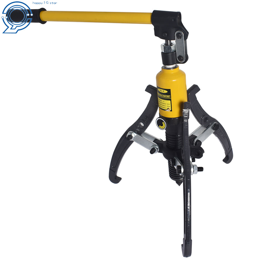 3-Jaw Hydraulic Gear Puller Set 5Ton Wheel Bearing Pulling Separator W/Case