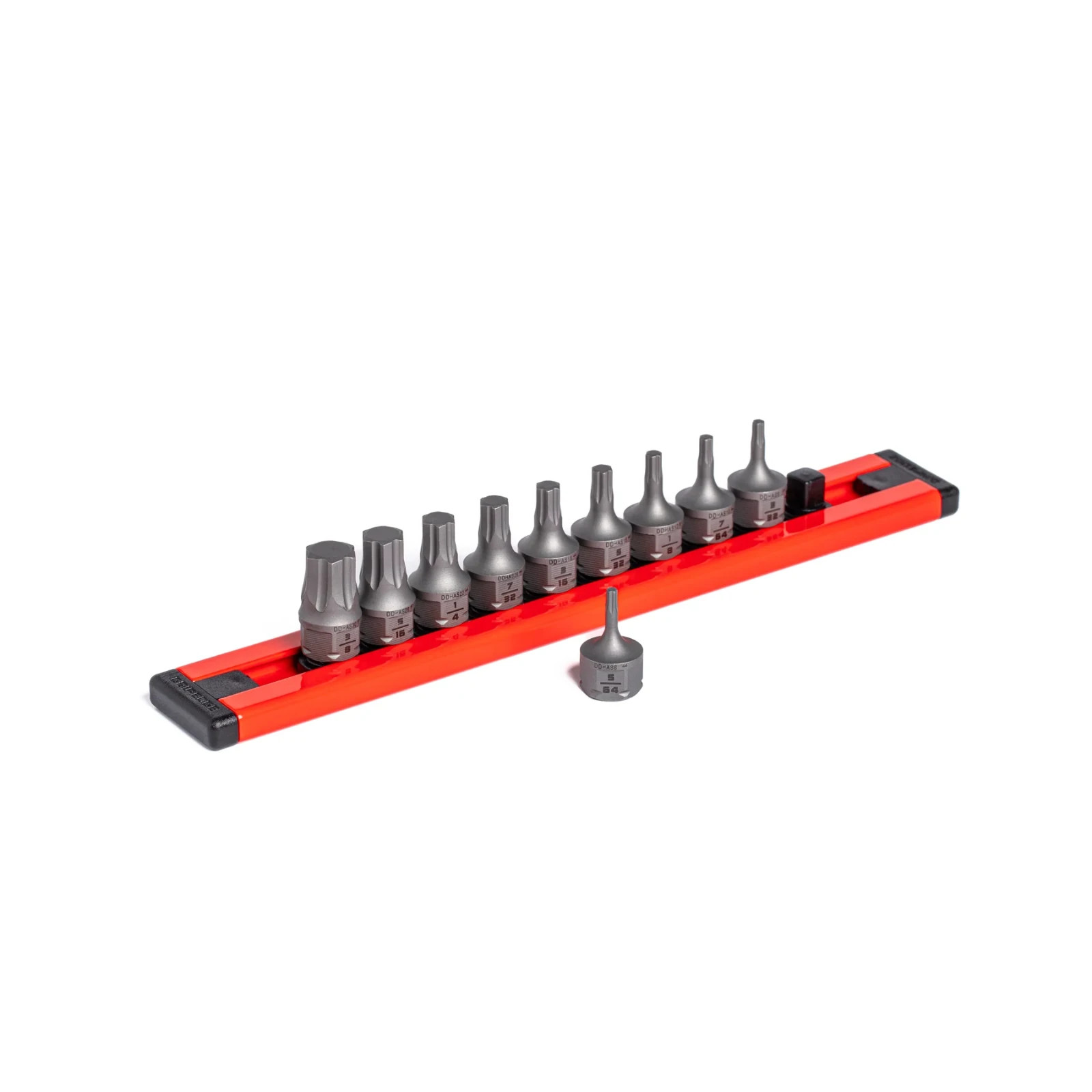 GripEdge Tools DDHAS10S 10 Piece 1/4″ Dr Dual Drive SAE RPT Hex Driver Set