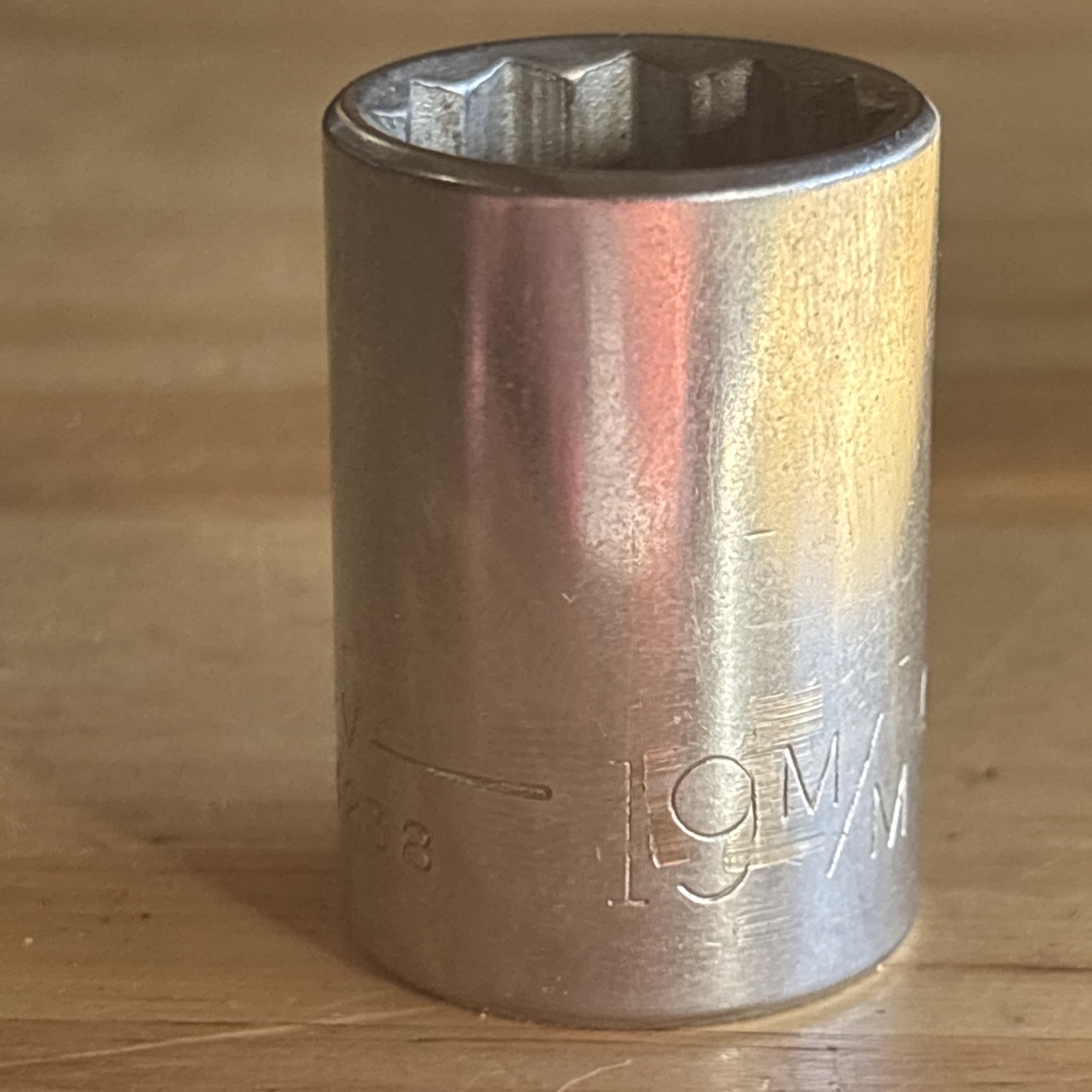 Craftsman 19mm Shallow Socket 1/2″ Drive 12 Point V Series 44238 USA