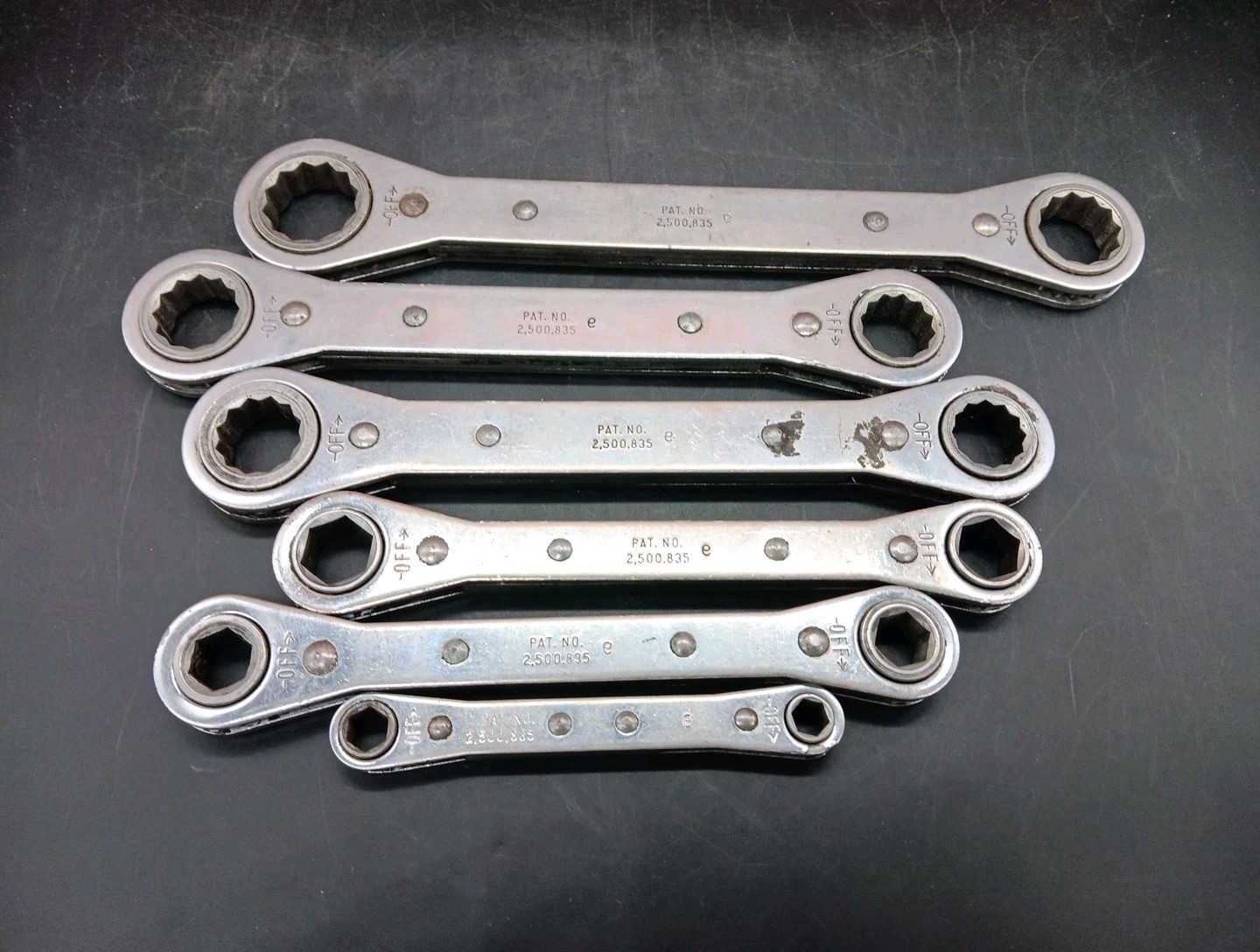 MATCO 6 PIECE Metric Ratcheting Box End Wrenches 7-8mm & 11-21mm *No 9-10mm
