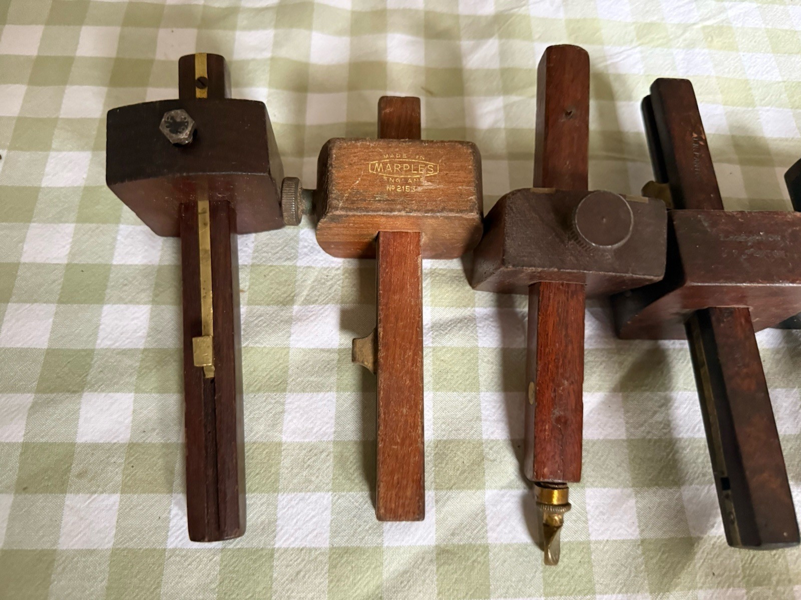 Job Lot Of Nice Mortice Gauges. Marples Rosewood Etc