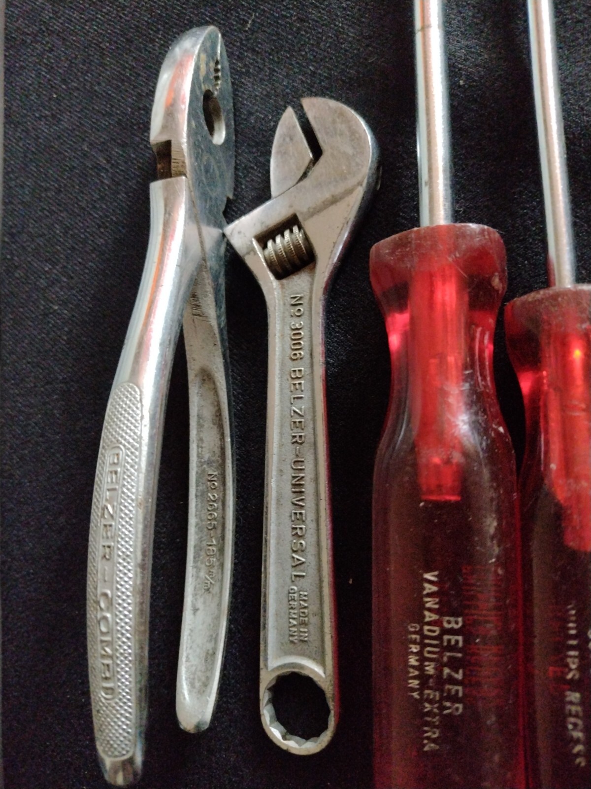 BELZER 8078(GR.3, GR.2, GR.1, GR.0) PHILLIPS SCREWDRIVERS & WRENCH 6″ & Pliers