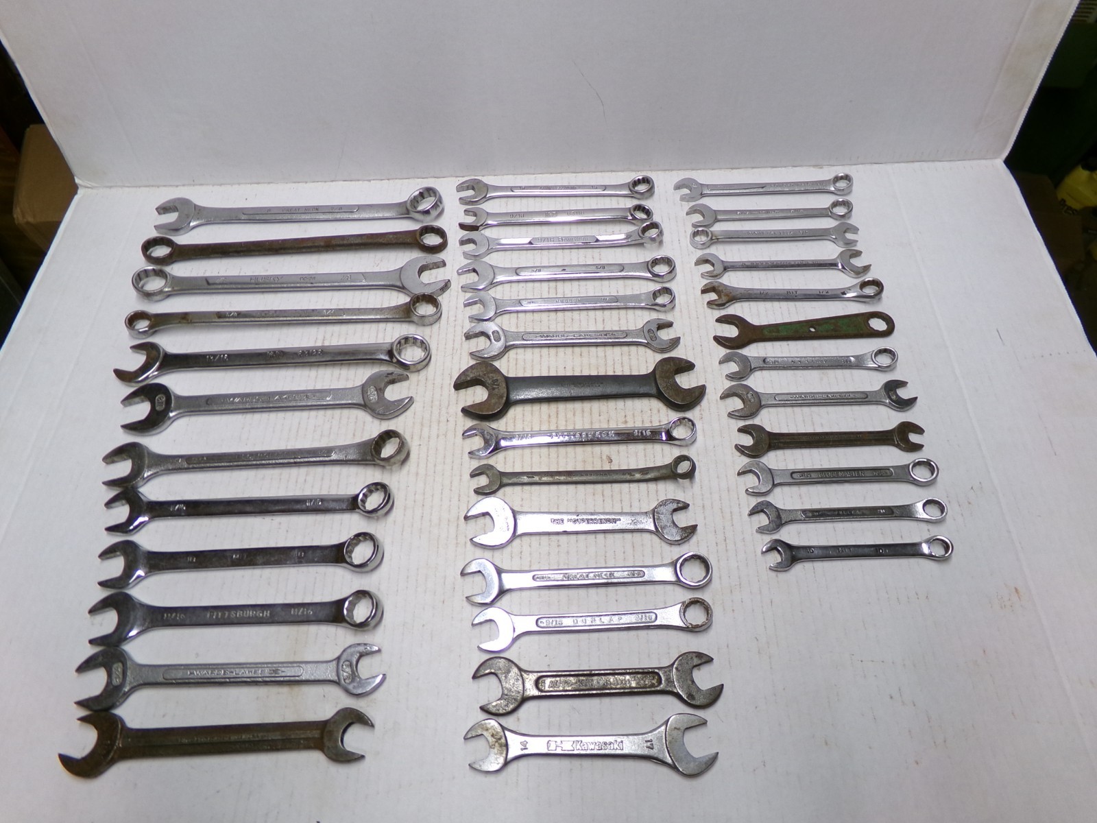 Lot of Assorted Wrenches Husky K-D Fuller Blue Point Pexto Wards Lakeside Vtg