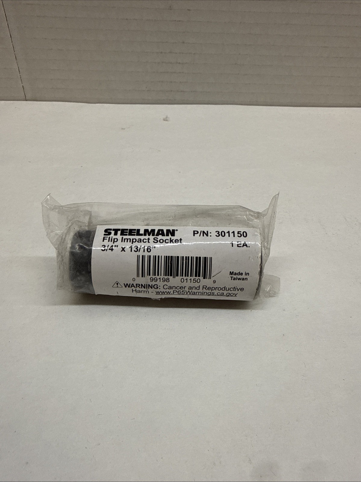 Steelman 1/2in. Drive 3/4 in. x 13/16 in. Dual Sided Flip Impact Socket 301150
