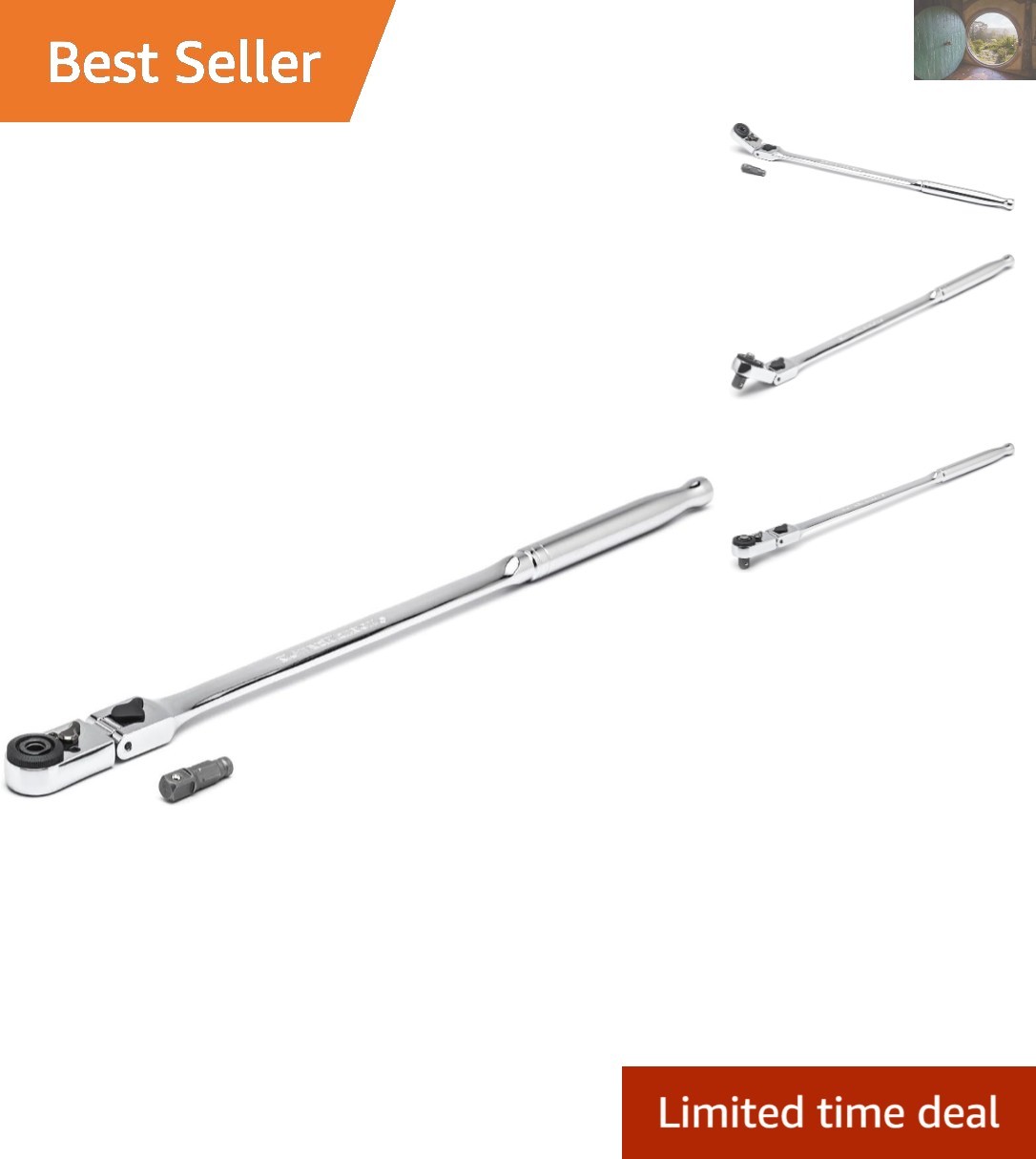 Compact 72 Tooth Flex Ratchet with Quick Release for Enhanced Performance