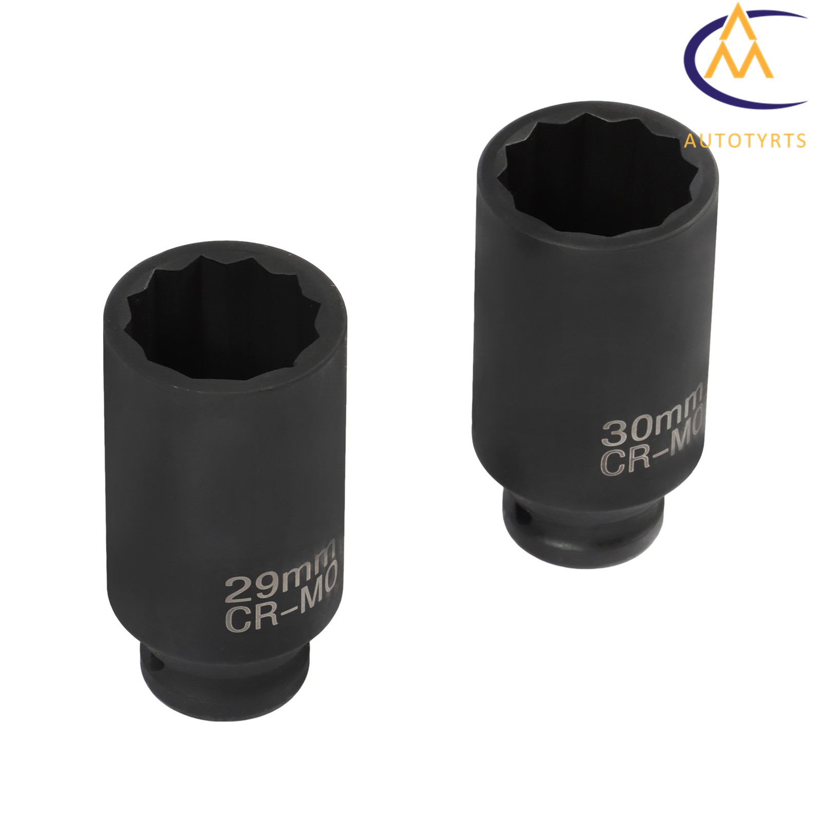 8PCS 1/2″ Drive Deep Spindle Axle Nut Impact Socket Set 12 Point 29-39mm