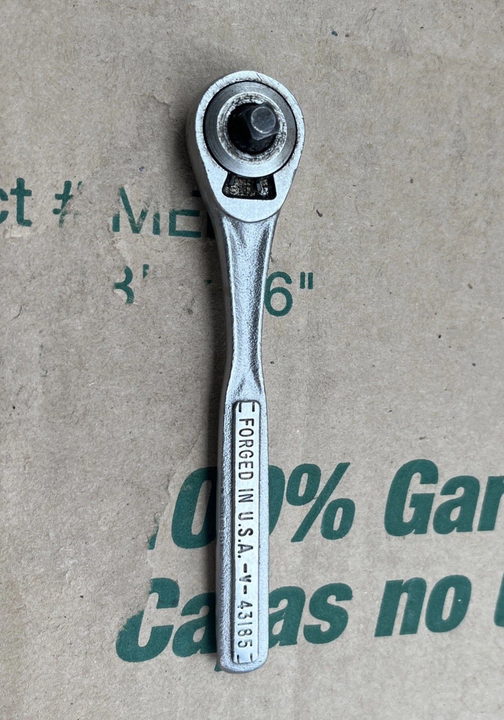 Craftsman USA Teardrop Ratchet Quick Release 1/4″ Drive V 43185