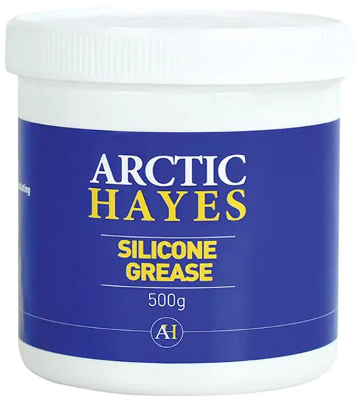 2 x ARCTIC HAYES Silicone Grease Tub Clear Paste – 50°C – 200°C Lubricant – 500g