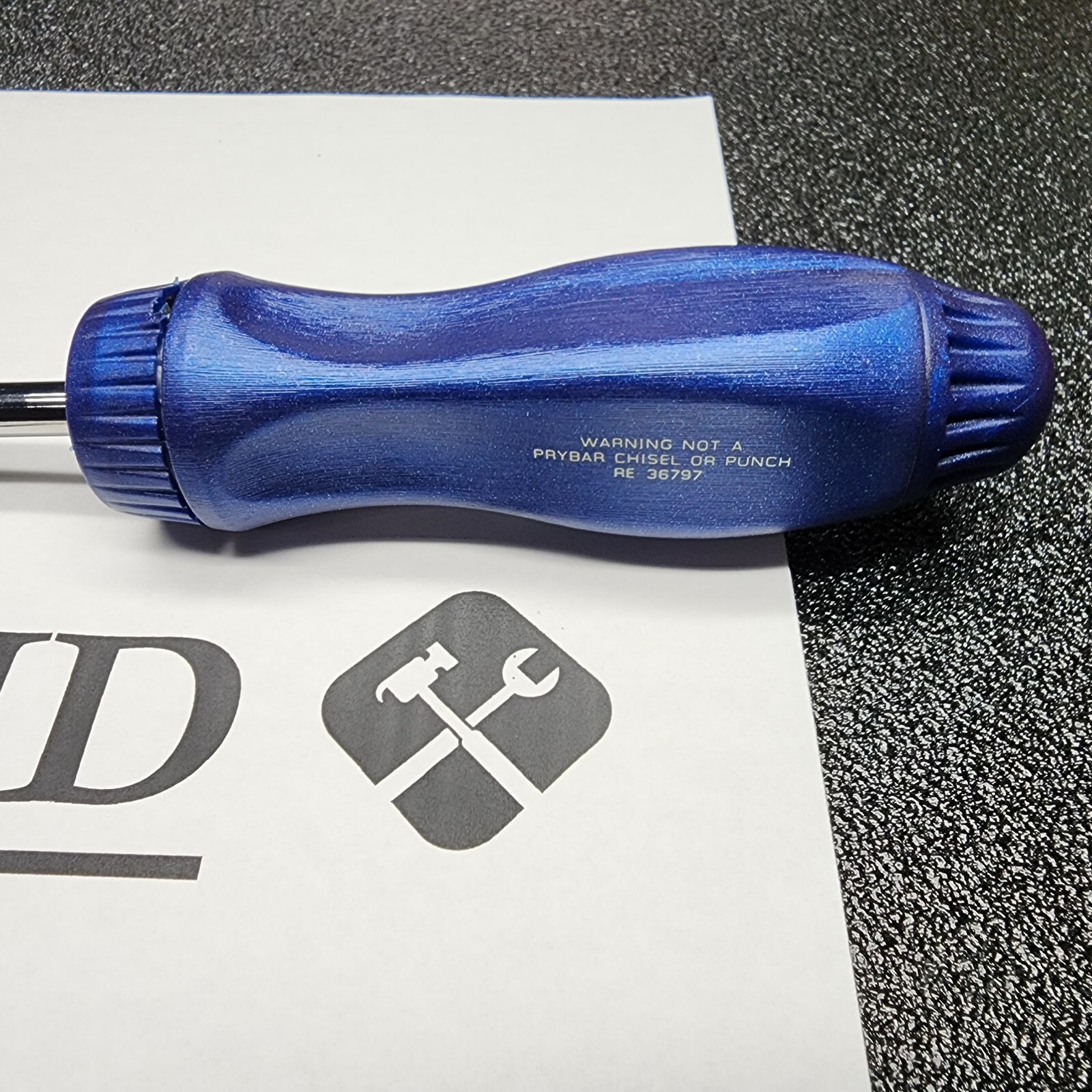 Snap-on Tools USA NEW STYLE 8″ POWER BLUE 1/4″ Drive Ratcheting Driver TMR8MB