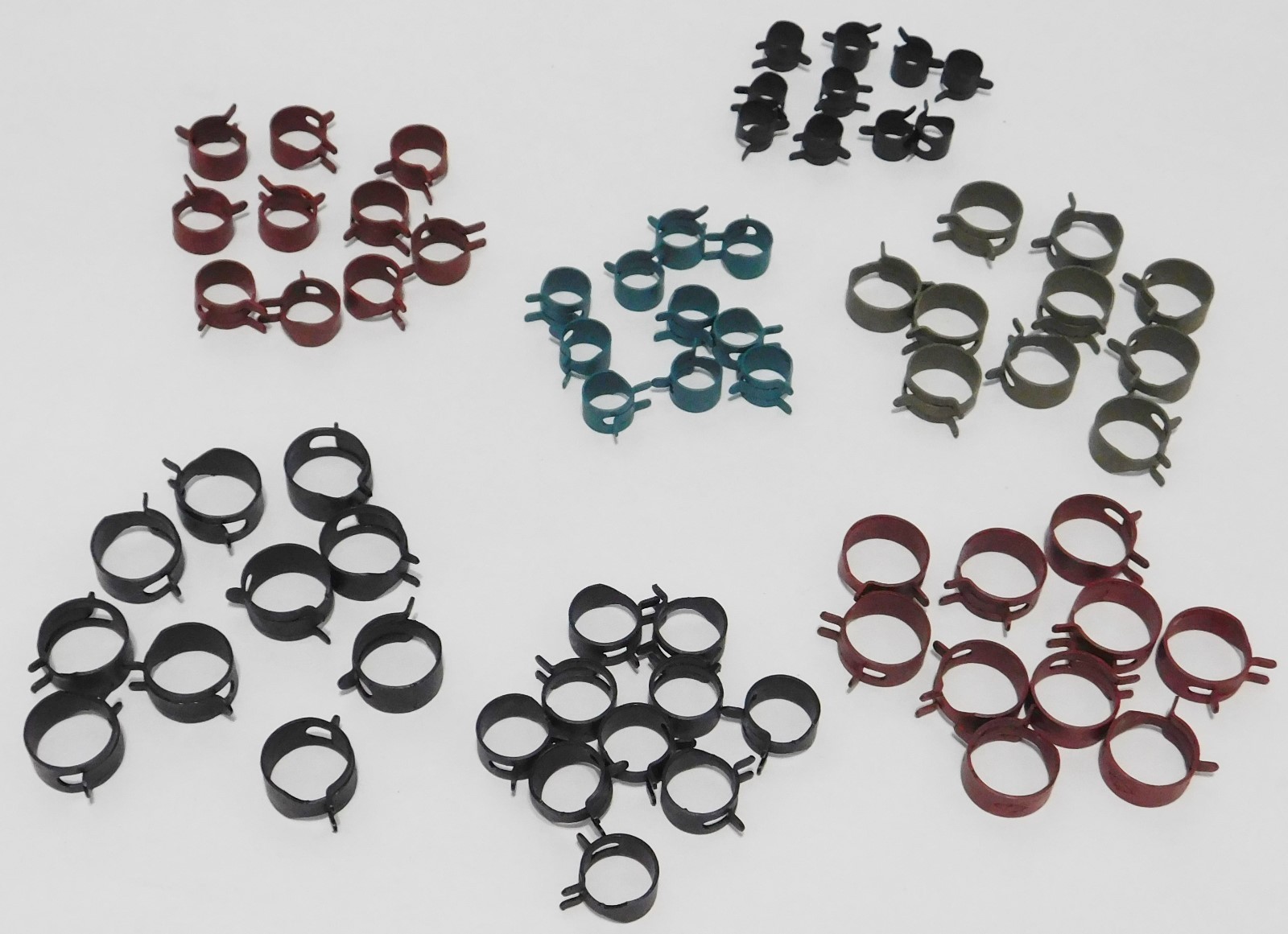 Spring Action Hose Clamps Fuel & Vacuum Line Assortment (70pcs)