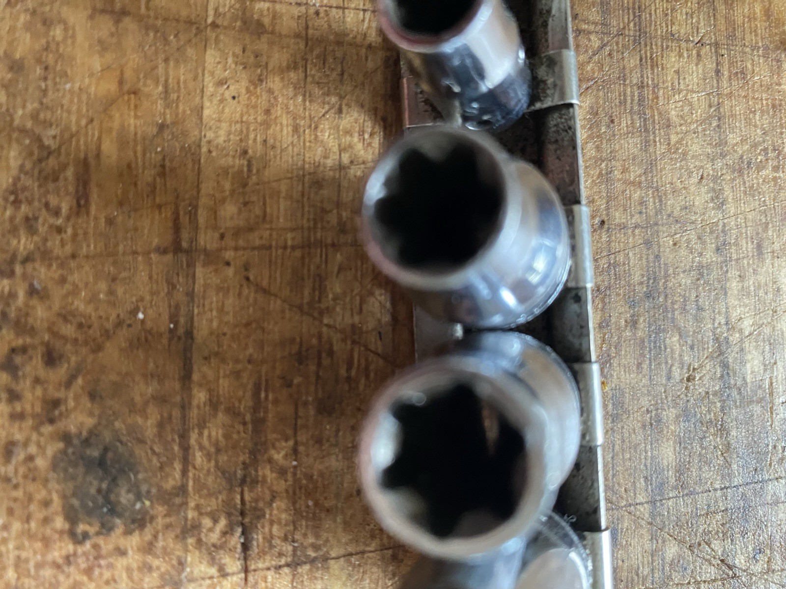 Snap On Set Of 6 Torx Drive Sockets With Organizer Rail