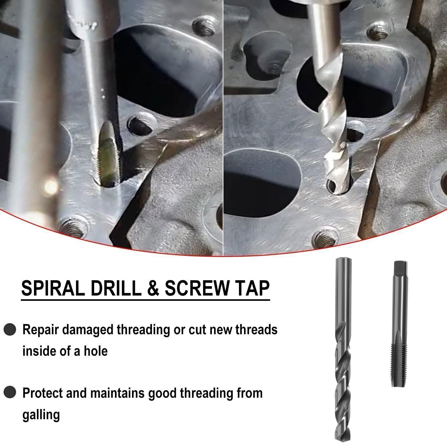 1420 Thread Repair Tool Kit M11.5mmx1.5 for Toyota for Honda B16 Engine Cylinder