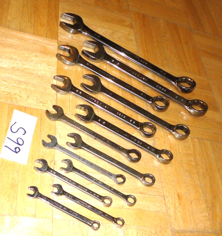 MATCO TOOLS 13 PIECE SAE. SHORT COMBINATION 6 POINT WRENCH SET 1/4 TO 7 /8