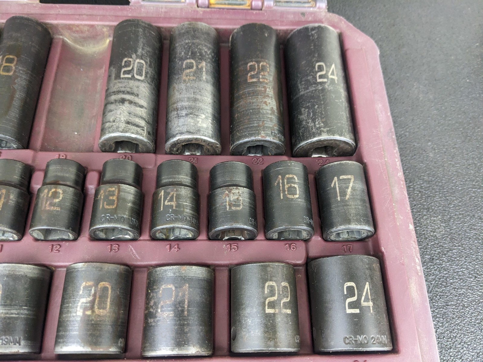 #bo053 MATCO SCPM306V 1/2″ METRIC 6-PT ADV SHALLOW & DEEP IMPACT SOCKET SET