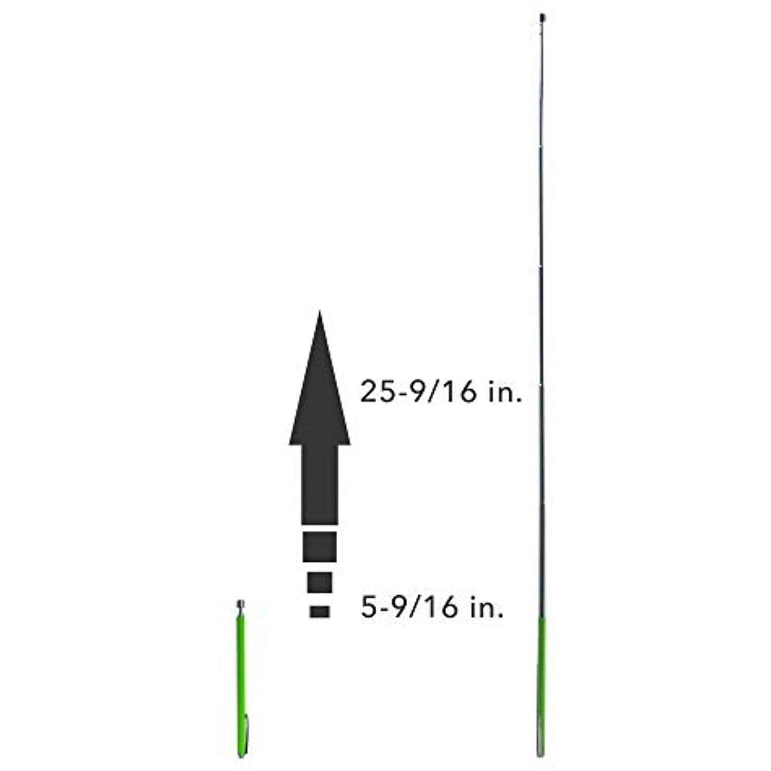 Ullman Devices No.15XGR Super-Strength Pocket Magnetic Pick-up Tool, Neon Green,