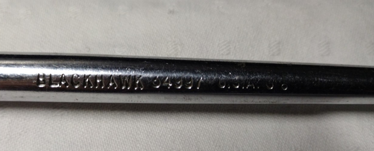 Blackhawk 34997 3/8″ Drive Swivel Head Ratchet Knurled Handle Made In The U.S.A.