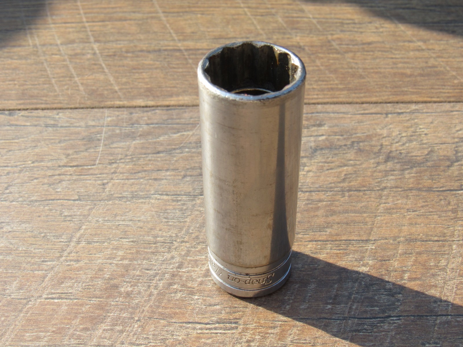 SNAP ON 7/8″ S281 1/2″ DRIVE SAE 12 POINT DEEP CHROME SOCKET UNDERLINE S 281 7/8