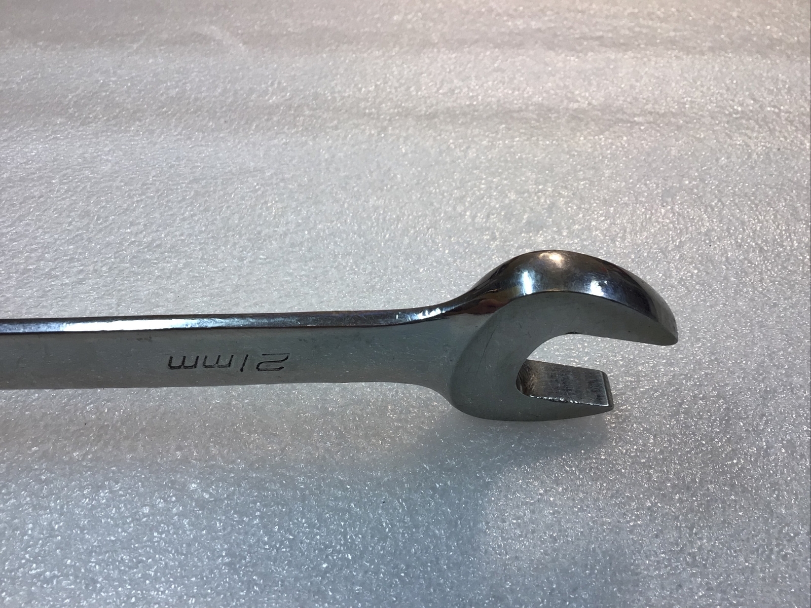 SNAP ON#OEXM210B – 21 mm, Chrome, COMBINATION WRENCH, 12 Pt., Flank Dr.-USA-NICE