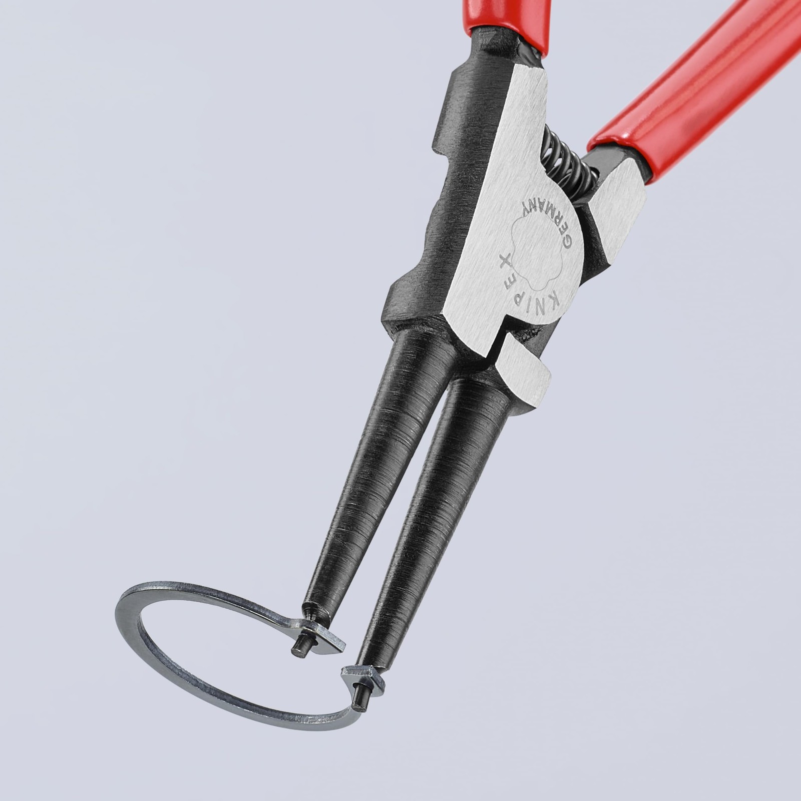 2 Pcs Snap Ring Pliers Set chrome steel Circlip 19-60mm Forged Non Slip Tips Red