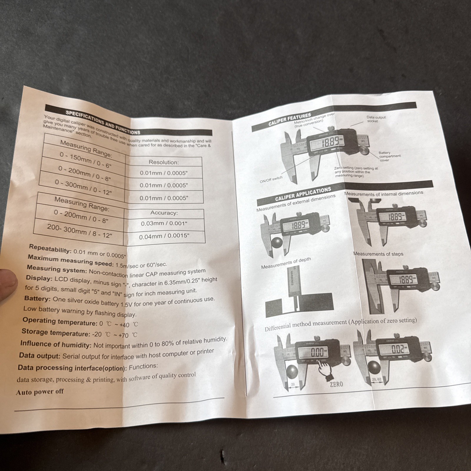 Cornwell Tools 6″ Digital Electronic Inside Outside Caliper CE-C3C301