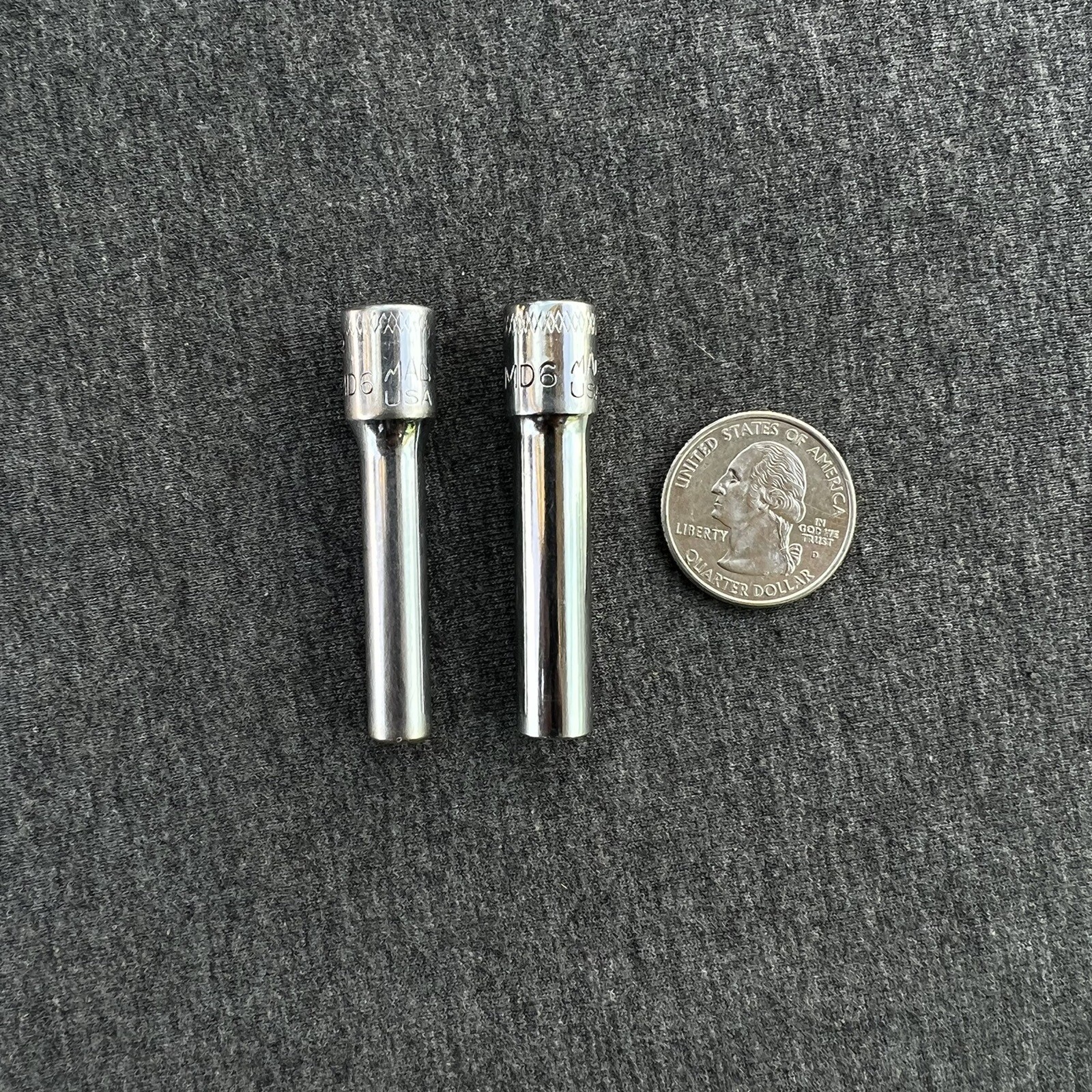 Mac Tools 5mm & 6mm Metric 6 Point 1/4″ Drive Deep Sockets MD6 USA