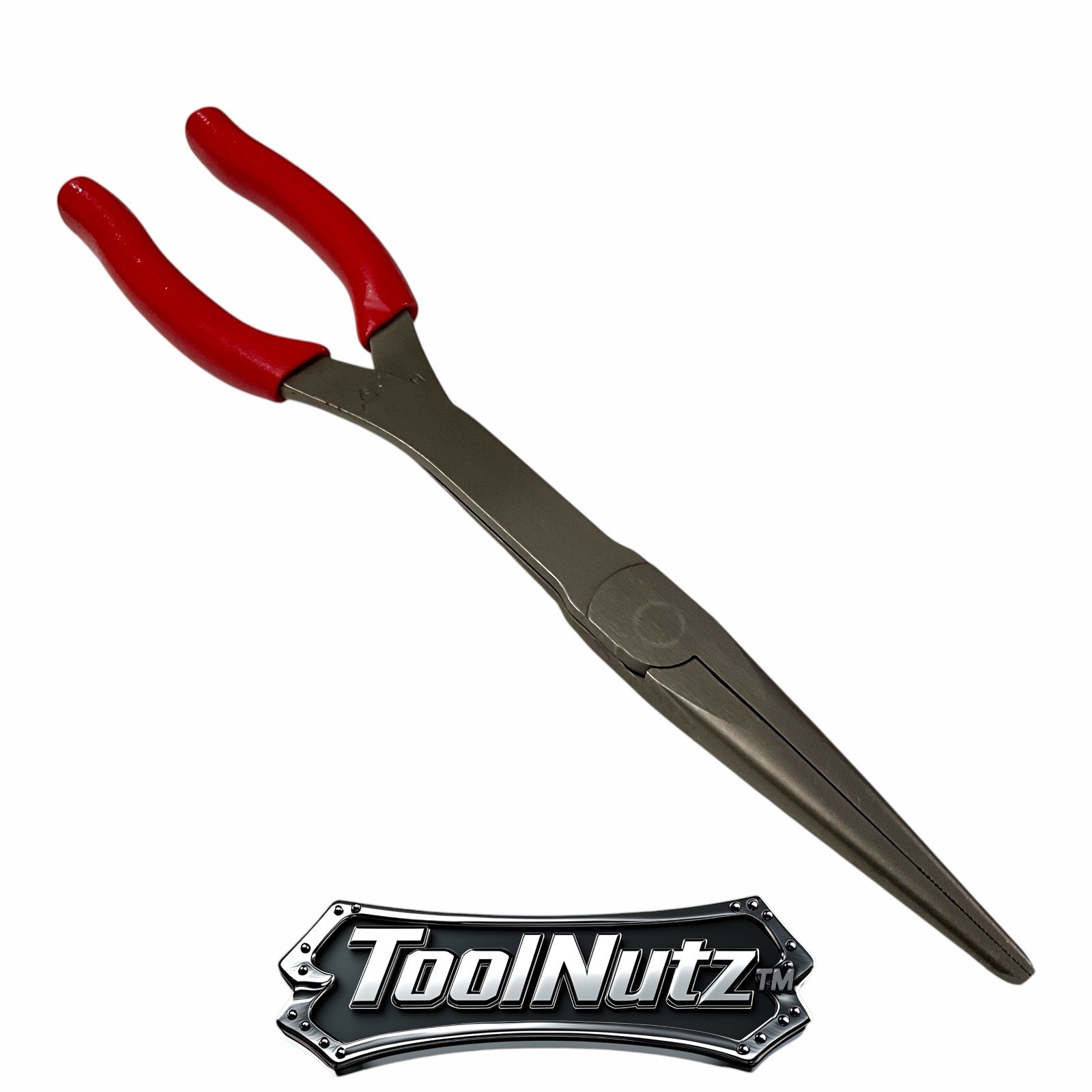 Snap-on Tools NEW 911ACF 11″in. RED Soft Grip Rounded Jaw Needle Nose Pliers USA