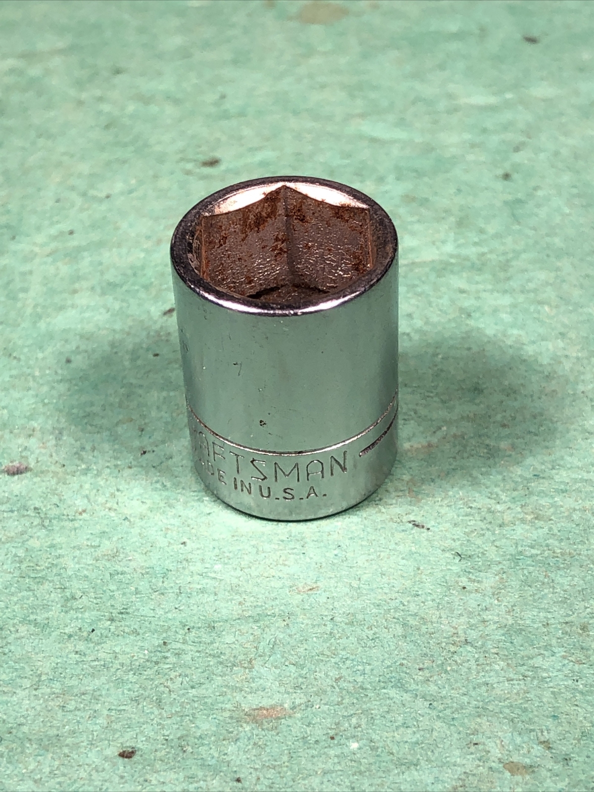 Vintage Craftsman | 1/2″ 6-Point 1/4″ Drive Socket | 43499 | -V- Series | USA