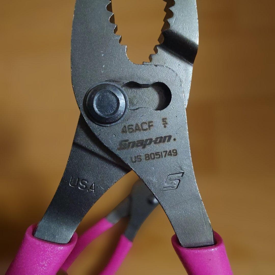 Rare Snap On Pliers, Set of 2 LN46ACF, 46ACF PINK