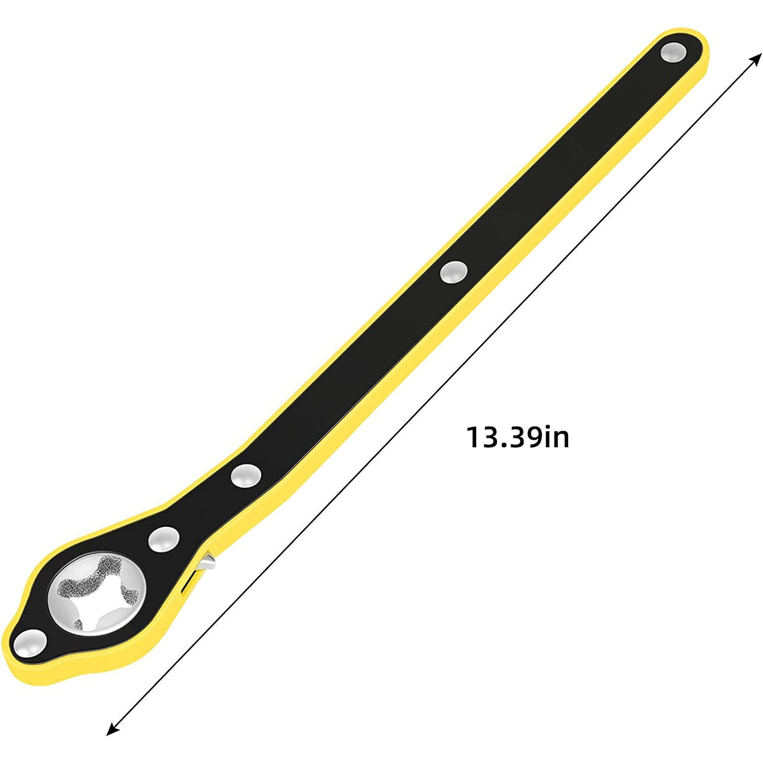 Car Jack Ratchet Wrench Labor-Saving Lug Wrench Positive & Reversal Knob Design