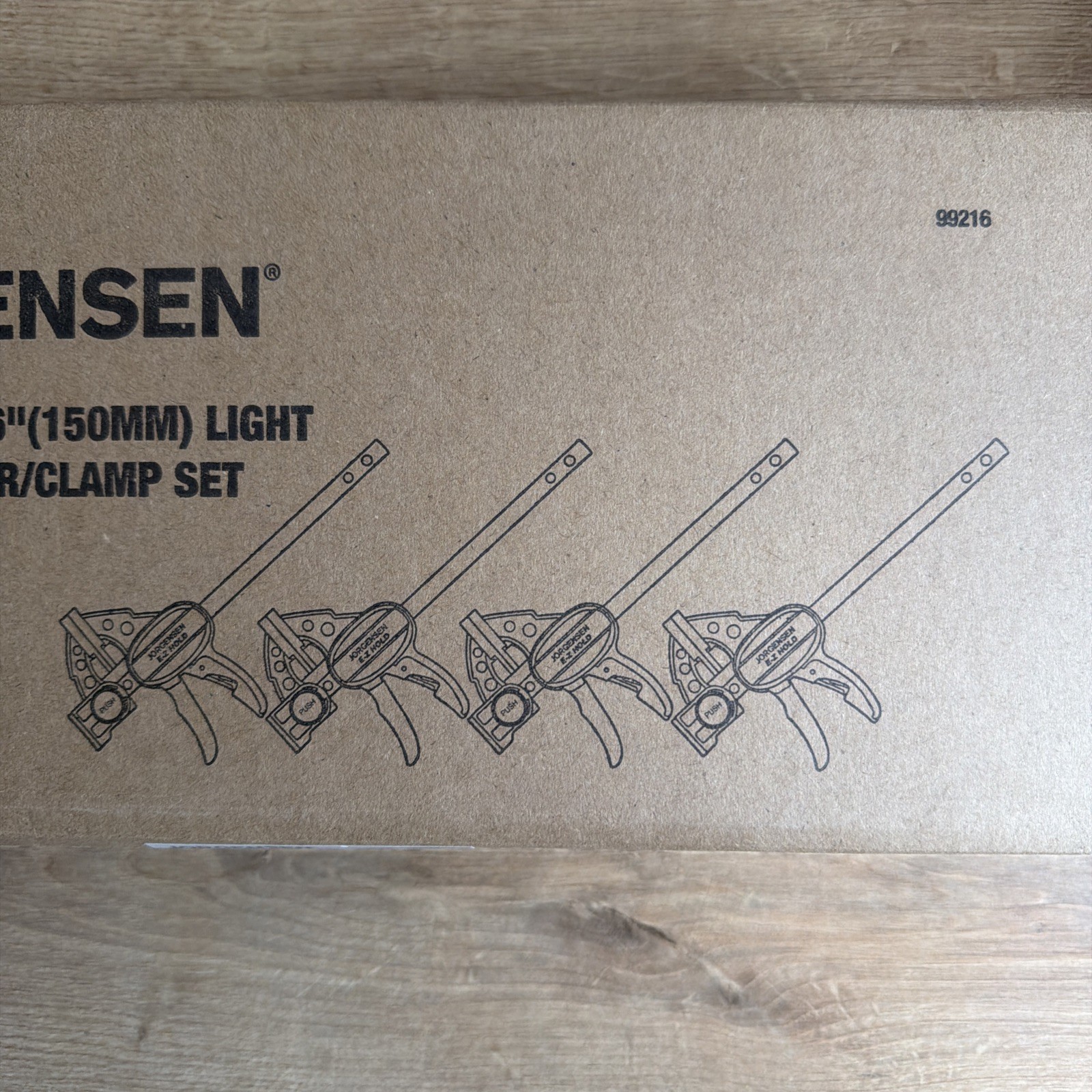 JORGENSEN 150 mm Woodworking Clamps 4-Pack, Splicable to 400 mm Ratchet Bar Cla