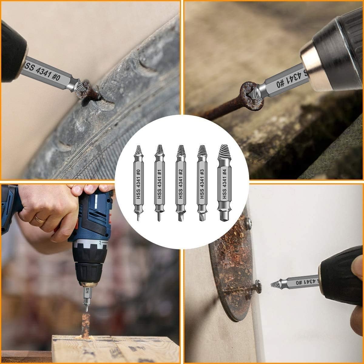 Compact Screw Extractor Set, Great Gifts for Men on Holidays and Birthdays