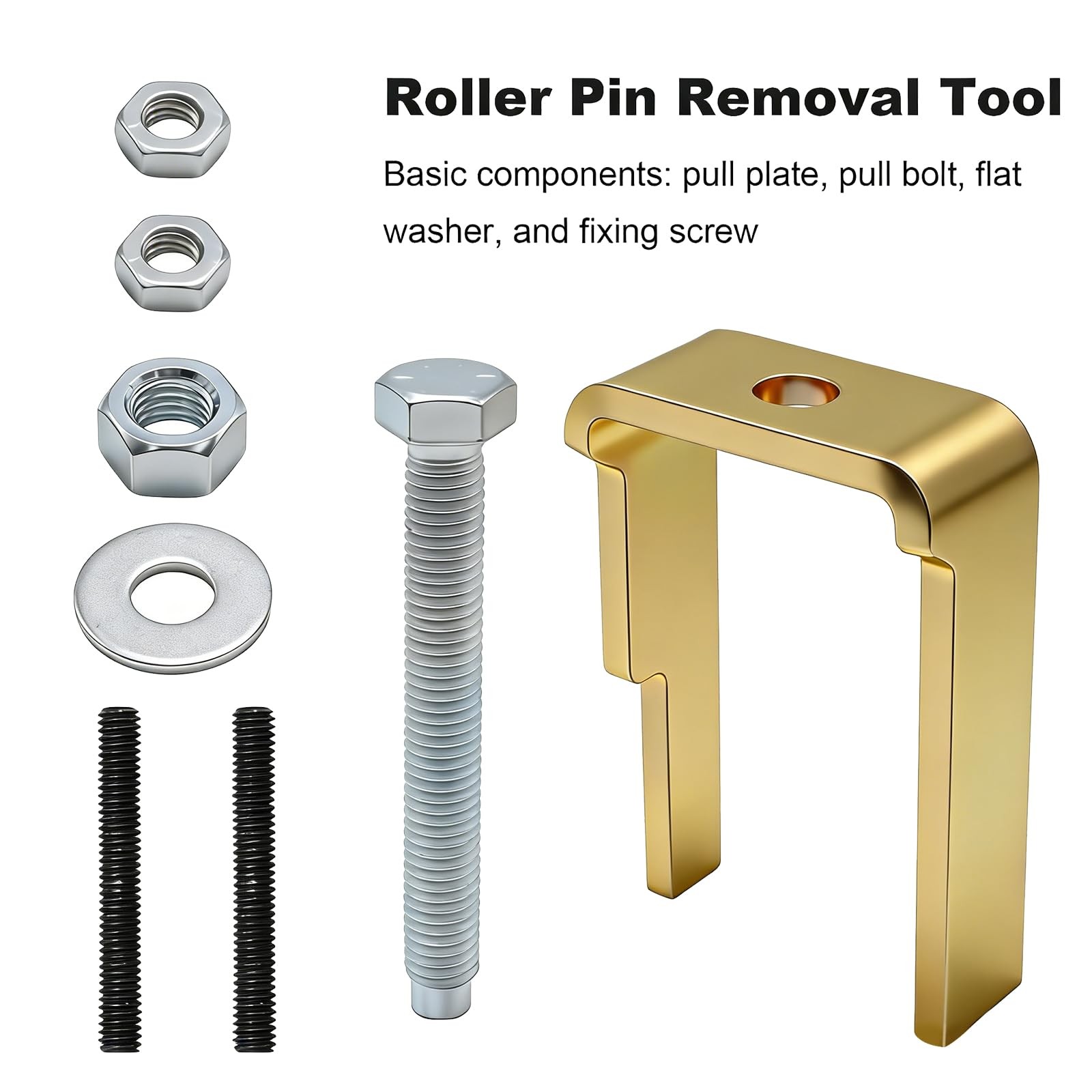 GMAPATS Roller Pin Removal Tool, Clutch 4.72X3.14X1.77(inch), Silver