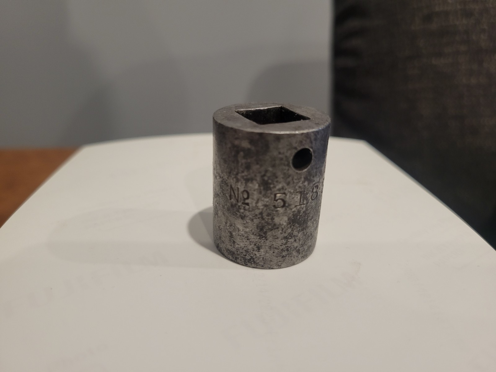 VINTAGE CIRCLED TT. 9-16 NO. 518SS. SHALLOW 8PT. SOCKET 1/2 » DRIVE