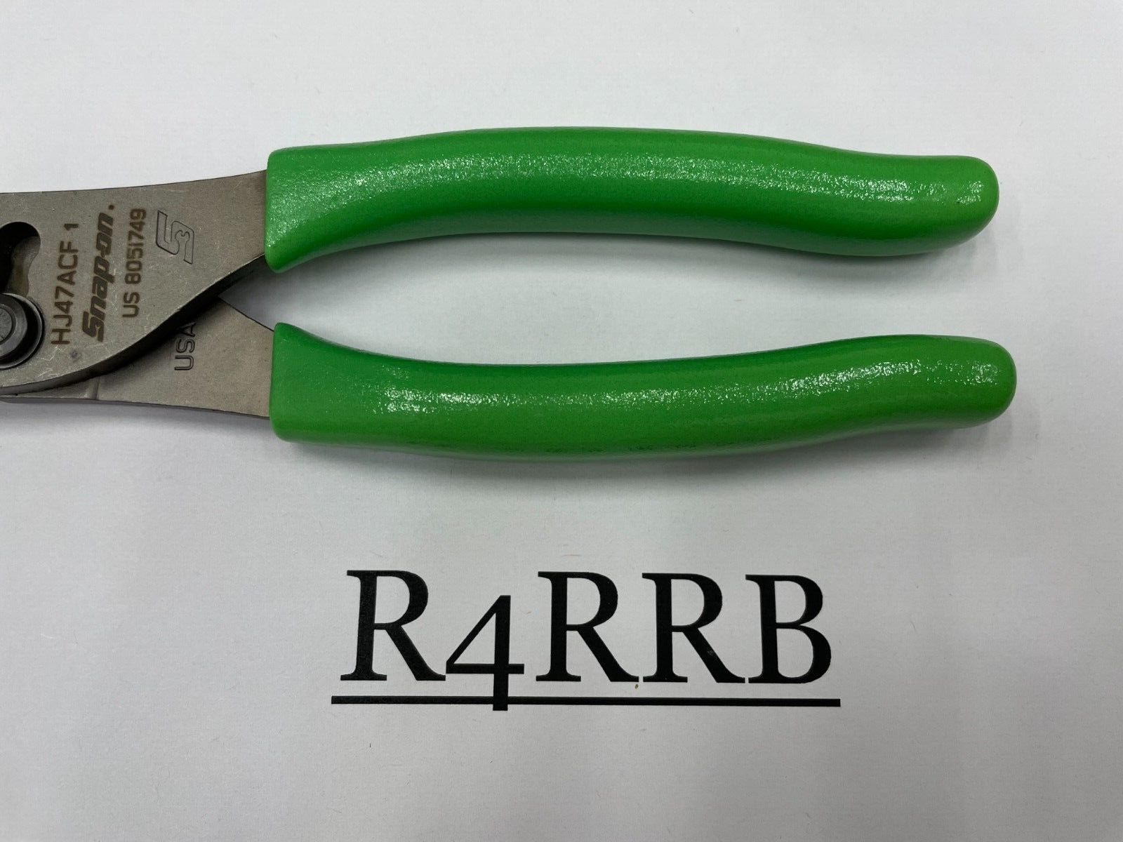 Snap-on Tools USA NEW STYLE GREEN Soft Grip 8″ Flank Jaw Pliers HJ47ACFG