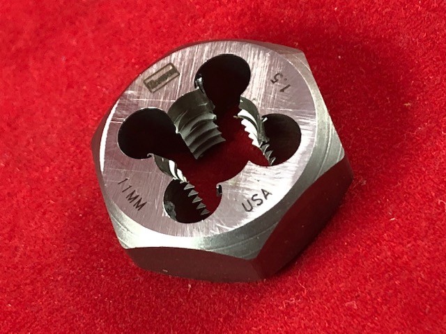 M11 X 1.5 Metric 1″ Hex Die Irwin Hanson 6641 9741 11MM Carbon Steel USA RH Reth