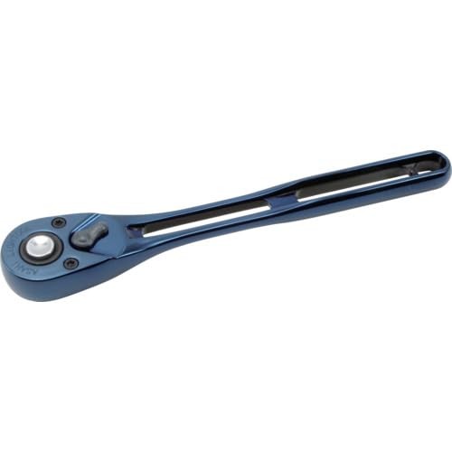 Asahi LVR3180A 3/8 Ratchet Handle Ion Plating Metal Blue 1 pc