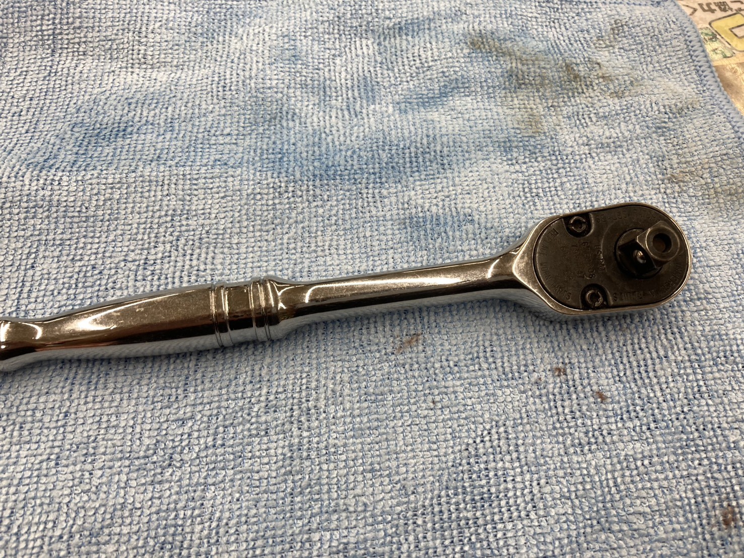 Snap-on 3/8″ Drive Chrome Quick Release Ratchet Dual 80 FR80 Used