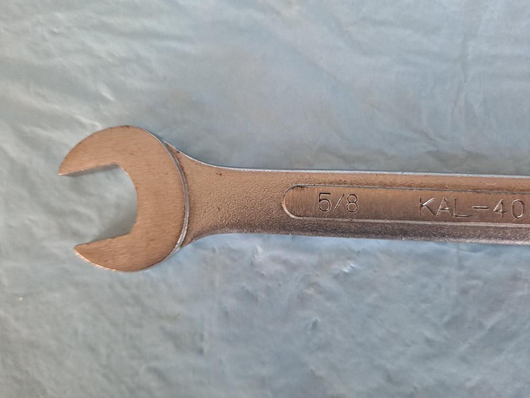 Vintage KAL 4031, Double Open-End Wrench, 5/8 x 11/16, Made in Japan