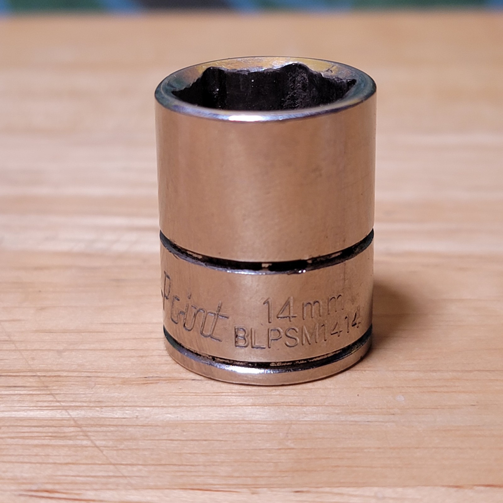 Blue Point Tool BLPSM1414- 14 mm Shallow Socket 1/4″ Drive 6 Point Chrome