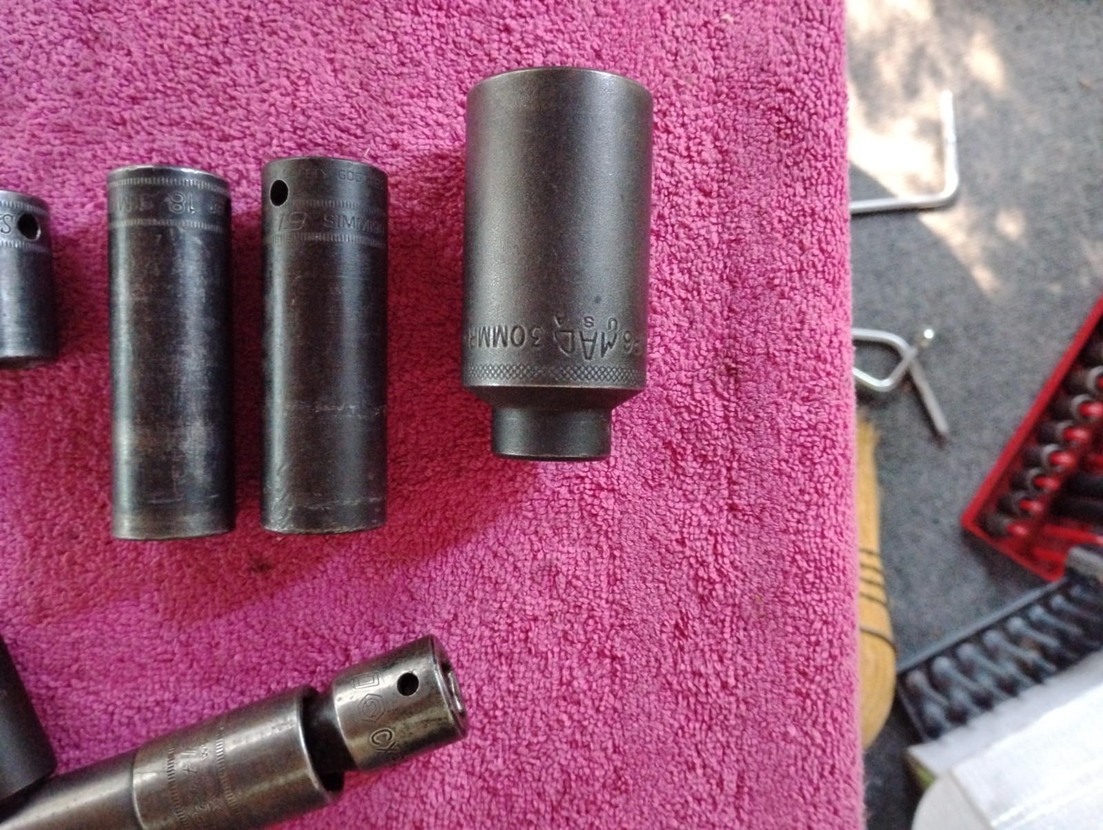 Snap -On & MAC 1/2dr Metric Impact Sockets Deep & Shallow Plus Grey Pneumatic .