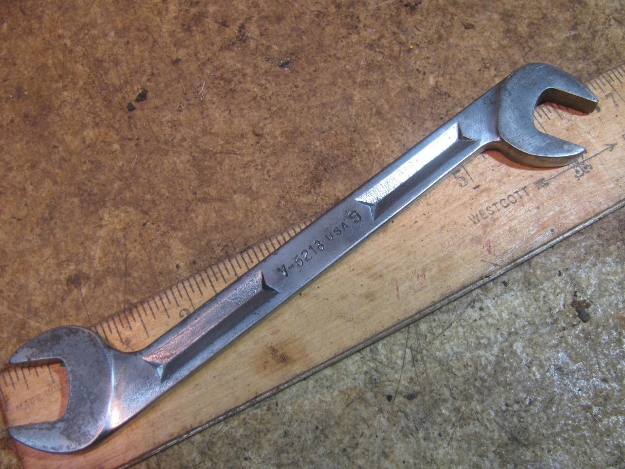 Snap On V5218 9/16″ 4 Way Angle Open End Wrench Obstruction
