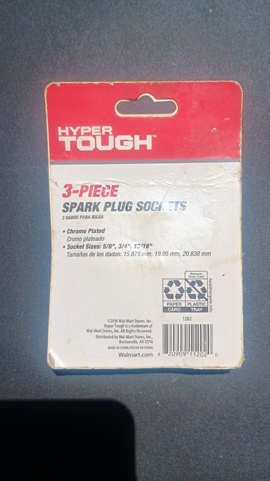 Hyper Tough 3/8″ DRIVE SPARK PLUG SOCKET SET 5/8″ 16mm • 3/4″ 19mm • 13/16″ 21mm