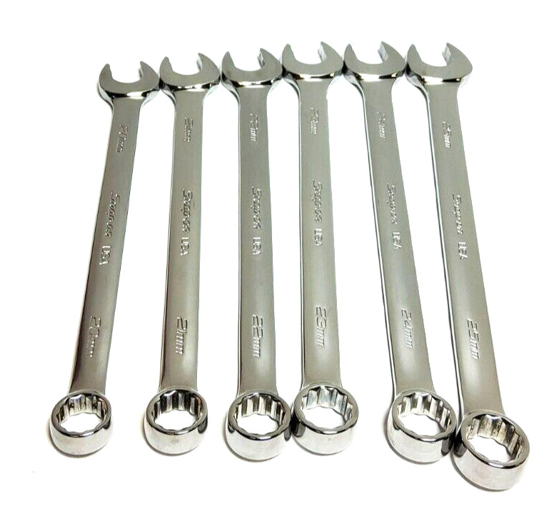 New Snap-on™ 20 thru 25 mm 12-pt box Flank drive Plus Combo Wrench Set SOEXM706