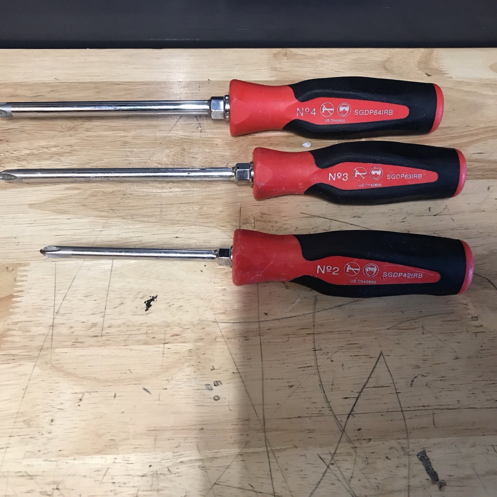 SNAP-ON Tools Soft Grip Phillips Head Screwdriver,SGDP641RB,SGDP631RB,SGDP421RB