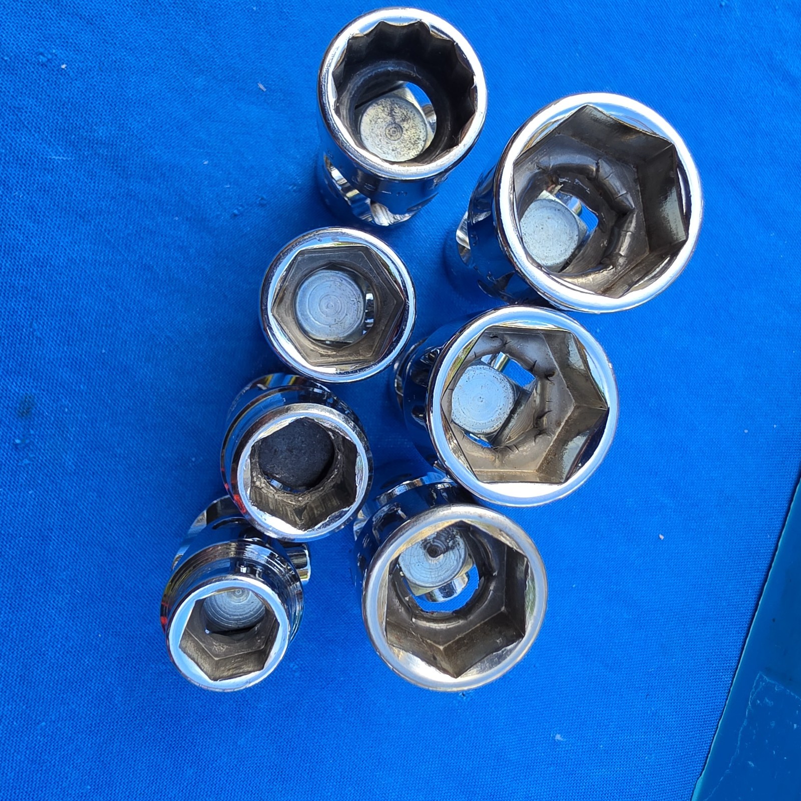 Cornwell 7pc SAE 3/8-3/4 Chrome Universal Swivel Socket Set 3/8″ Drive Mixed