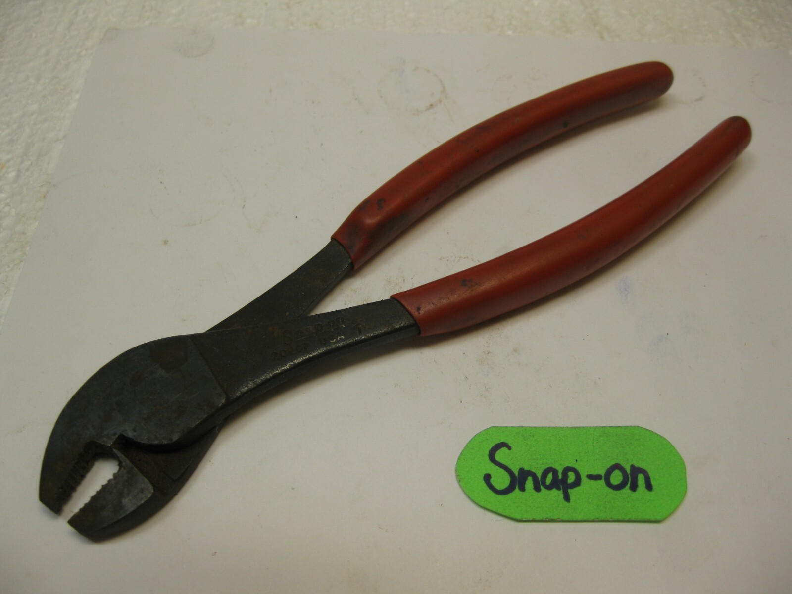 Snap-on tools USA 208CP Battery Bolt Pliers Side Mount Angle Nose Offset Nice!