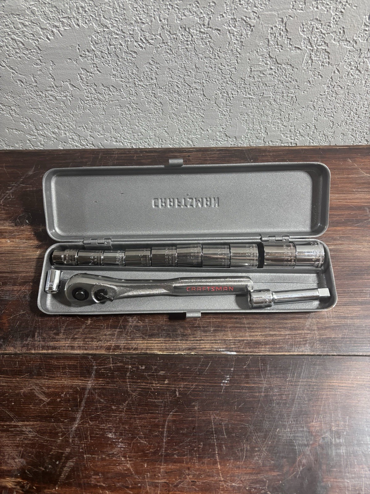 vintage craftsman metric socket set. 19mm Thru 9mm No Skips. USA.