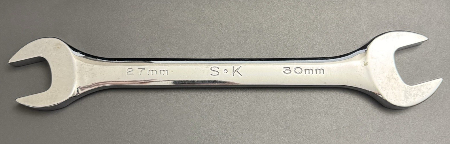 SK 27mm x 30mm Double Open Ended Wrench 86527