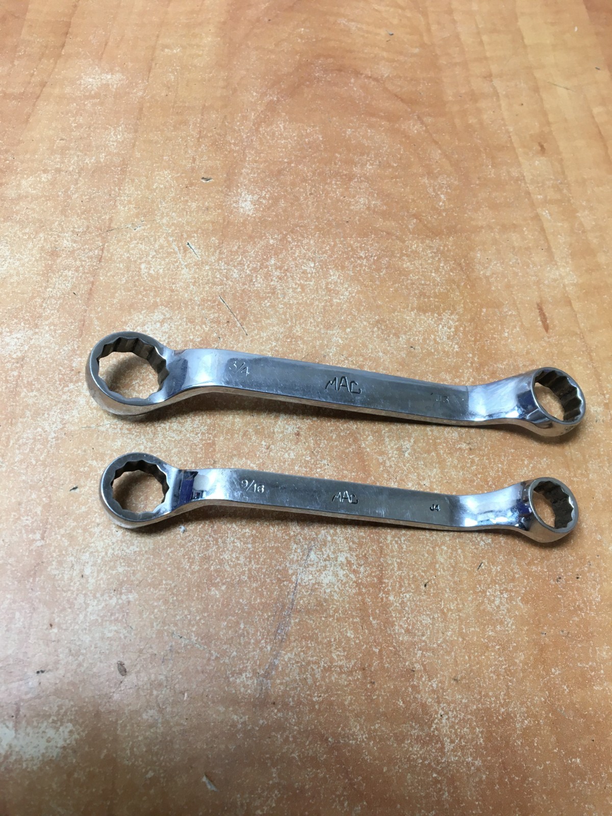 MAC BO2024 5/8X 3/4 BO1618 9/16×1/2 12 Point Short Offset Double Box End Wrench